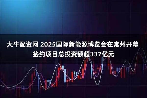 大牛配资网 2025国际新能源博览会在常州开幕 签约项目总投资额超337亿元