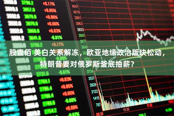 股壹佰 美白关系解冻，欧亚地缘政治版块松动，特朗普要对俄罗斯釜底抽薪？